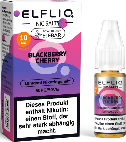 ELFLIQ-E-LIQUID, BLACK.CHERR