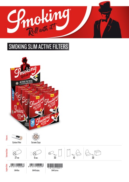 SMOKING ACTIVE SLIM FILTER