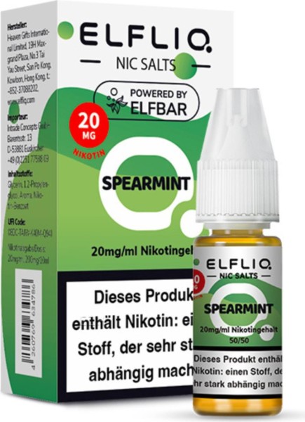 ELFLIQ-E-LIQUID, SPEARMINT