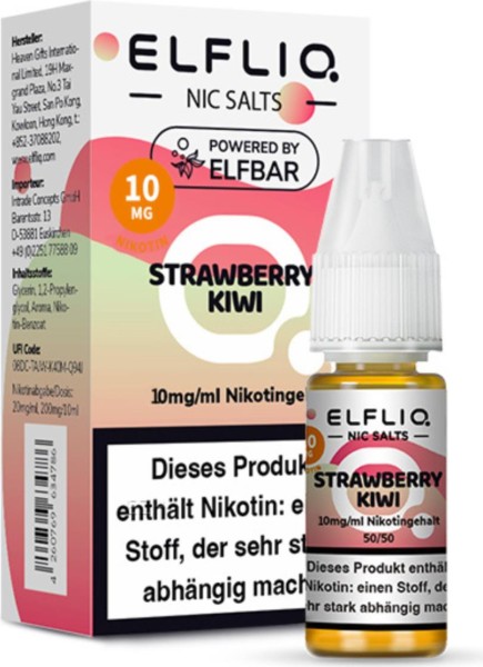 ELFLIQ-E-LIQUID, STRAWB.KIWI