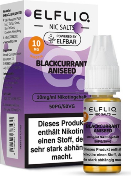 ELFLIQ-E-LIQUID, BLACKCURRAN