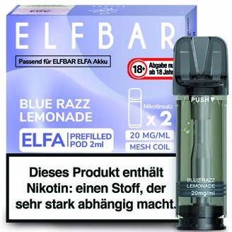 ELFBAR ELFA PODS-BLUE RAZ LE