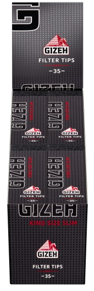 GIZEH BLACK FILTER TIPS SLIM