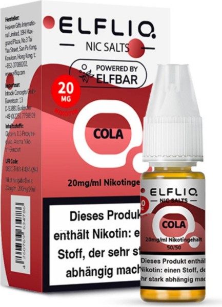ELFLIQ-E-LIQUID, COLA