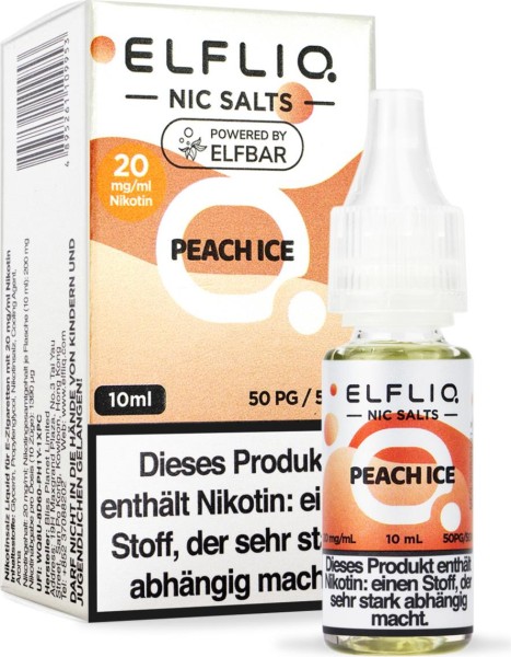 ELFLIQ-E-LIQUID, PEACH ICE