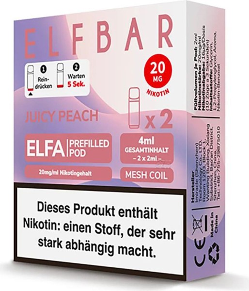 ELFBAR ELFA PODS-PEACH ICE