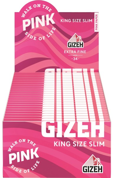GIZEH PINK KING SIZE SLIM