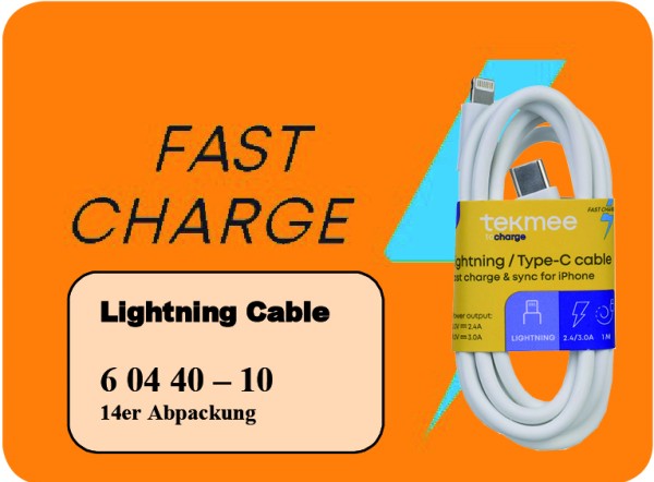 TEKMEE LIGHTNING LADEKABEL