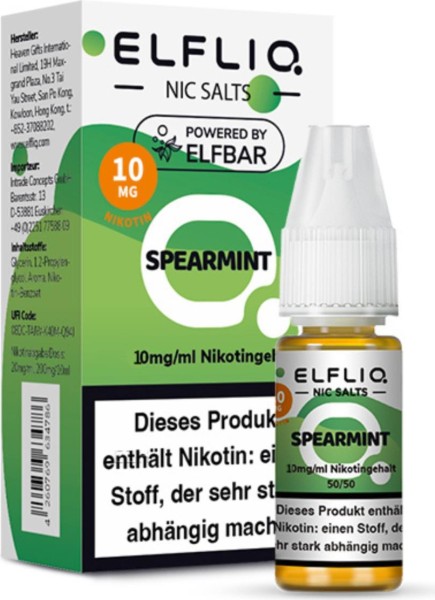 ELFLIQ-E-LIQUID, SPEARMINT