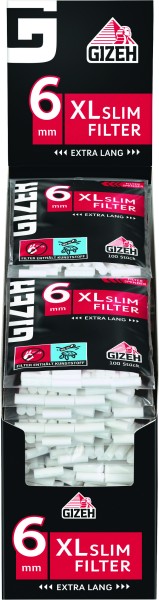 GIZEH BLACK XL SLIM-FILTER
