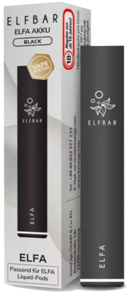 ELFBAR ELFA AKKU SCHWARZ
