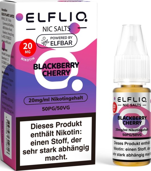 ELFLIQ-E-LIQUID, BLACK.CHERR