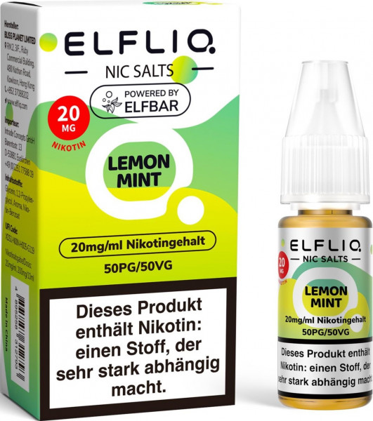 ELFLIQ-E-LIQUID, LEMON MINT