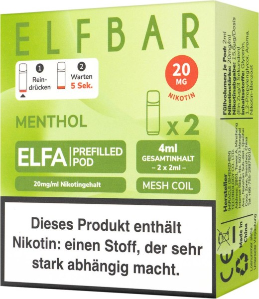 ELFBAR ELFA PODS-MENTHOL