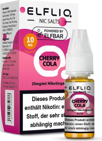 ELFLIQ-E-LIQUID, CHRRRY COLA