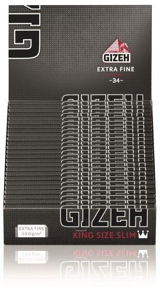 GIZEH BLACK KING SIZE SLIM