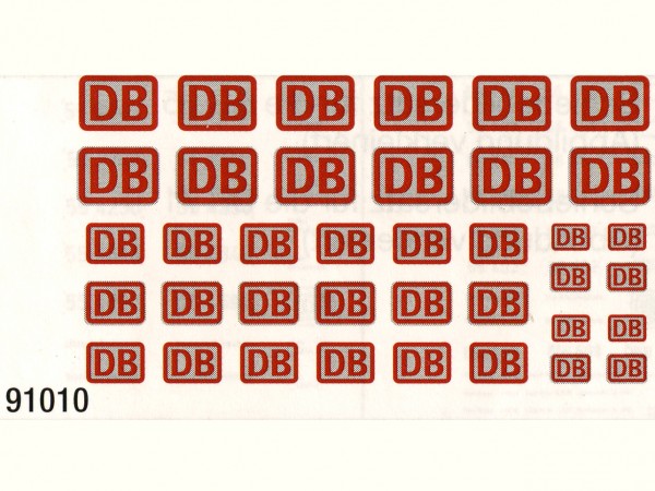 Schiebebildersatz DBAG-Emblem Epoche V, 3 verschiedene Größen