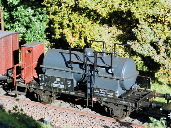 Beschriftungssatz für 578 317 [P] der DB, Epoche 3, Säurekesselwagen