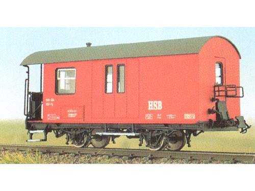 HSB 2-achsiger Gepäckwagen H0m/H0e