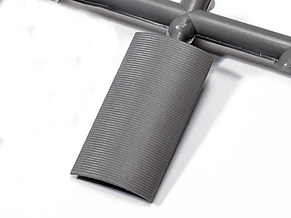Wellblechdach gewölbt - 10,5 x 21,9 mm - Kunststoff - Spur Z