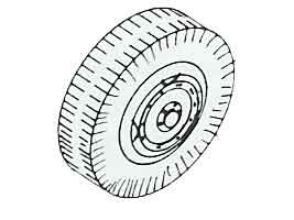 Einfachreifen Radsatz, z.B. Faun, ø 12,8mm