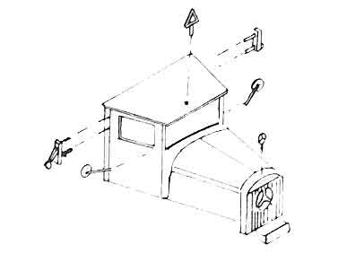 Fahrtrichtungsanzeiger, Scheibenwischer, Spiegel, Katzenaugen, Anhängerdreieck