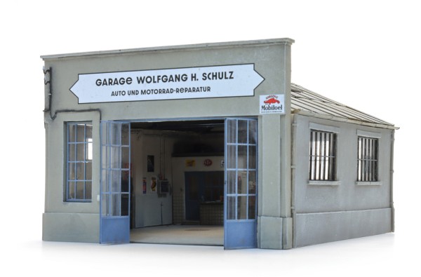 Deutsche Garage mit Innenausstattung - Bausatz