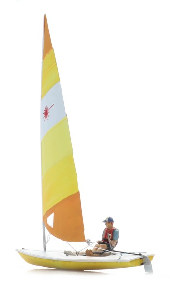 Segelboot Laser + Figur