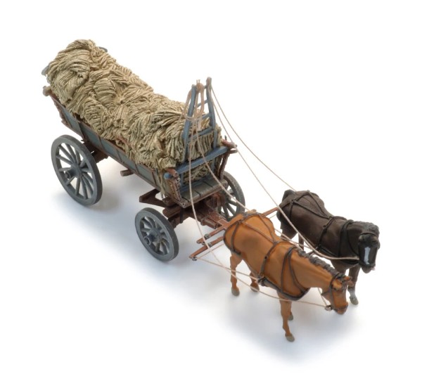 Nordeuropäischer Heuwagen Heuernte