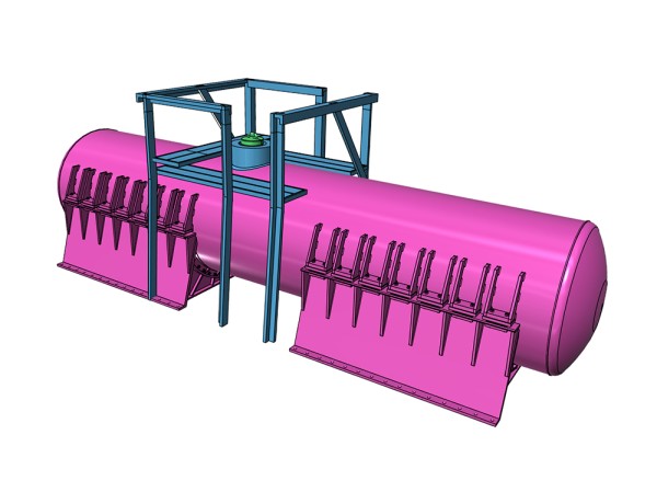 Teilesatz - Bayer Kesselwagen mit emailliertem Kessel - 3D-Druck