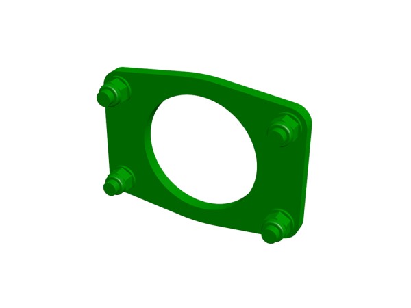 Spannplatten für UIC-Puffer – Ausführung 1