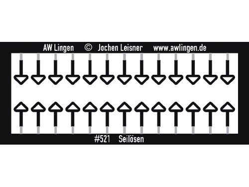 Seilösen für Güterwagen geätzt