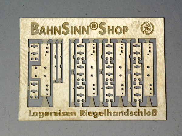 Riegelhandschloß Lagereisen, geätzt