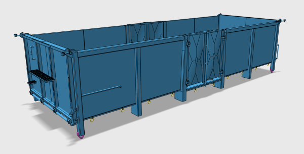 Bausatz Om 30 Stahlaufbau - Teilesatz - 3D-Druck