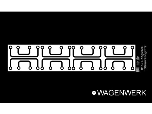 Kuppler- und Stirnwandgriffe für 2 Wagen