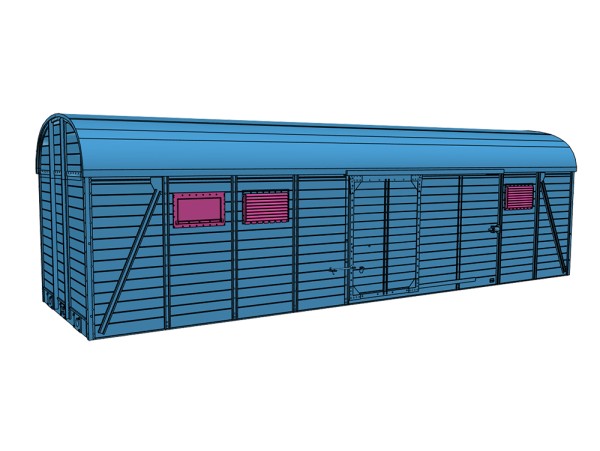 Teilesatz - Glms 36, Nr. 200 002 für Klein Modellbahn Kühlwagenfahrwerk - 3D-Druck