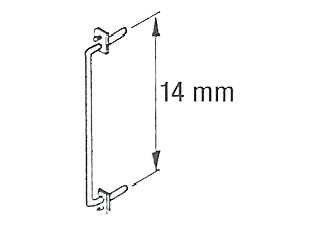 Griffstangen 14,0 mm mit Bohrschablone
