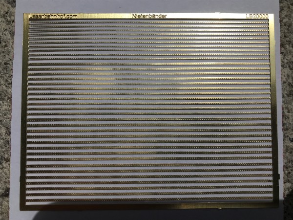 Nietenbänder H0 / H0e - Materialstärke 0,2 mm