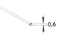 Messingdraht halb hart gerade gerichtet Ø 0,6 mm