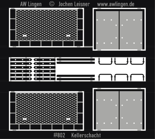 Kellerschachtabdeckung - Blechabdeckung für Kellerschächte,z.B. Kohlenkellerzugang etc.