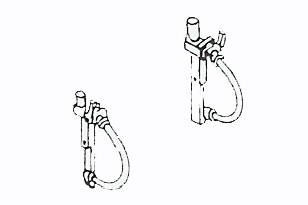 Bremsschläuche zur Montage unter der Pufferbohle