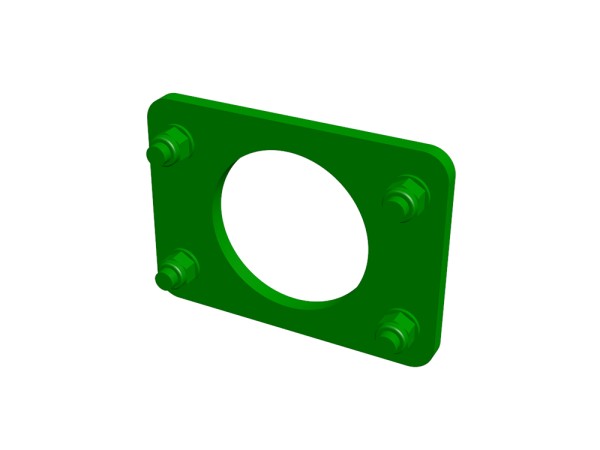 Spannplatten für UIC-Puffer – Ausführung 2