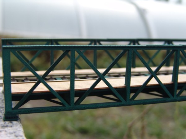 Eisenbahnbrücke H0, 4 Elemente, niedrig, eingleisig - 1:87
