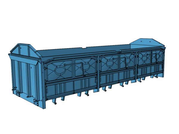 Teilesatz DEGUSSA Schiedebachwagen für Natrium-Superoxyd - 3D-Druck