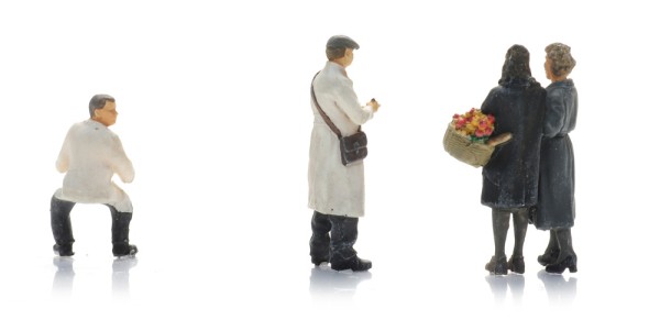 Milchmänner mit Kundinnen 1940 - 1970