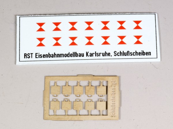 Zugschlussscheiben Zg 3 (Spur H0)