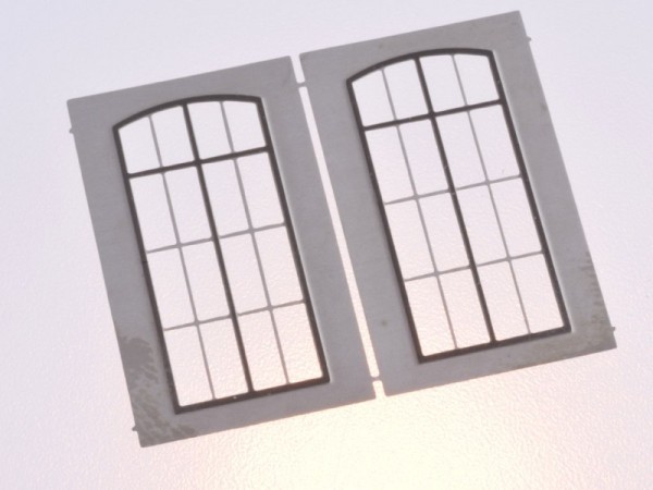 Filigranätzfenster UG (Auhagen Fenster L) 10 x 21,6 mm Sprossenteilung A, 2 Stk.