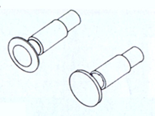 Federpuffer ø 370 mm, 2 gewölbte, 2 flache, Spur 0