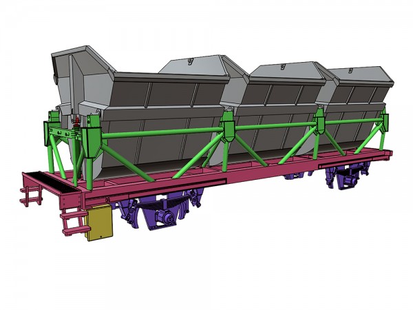Bausatz Ommi 65 - Muldenkippwagen - 3D-Druck
