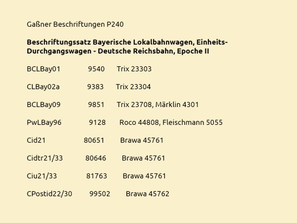 Bayerische Lokalbahnwagen, Einheits-Durchgangswagen - Deutsche Reichsbahn, Epoche II